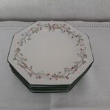 Dessert plates tableware service Johnson Brothers1980s "Eternal Beau"