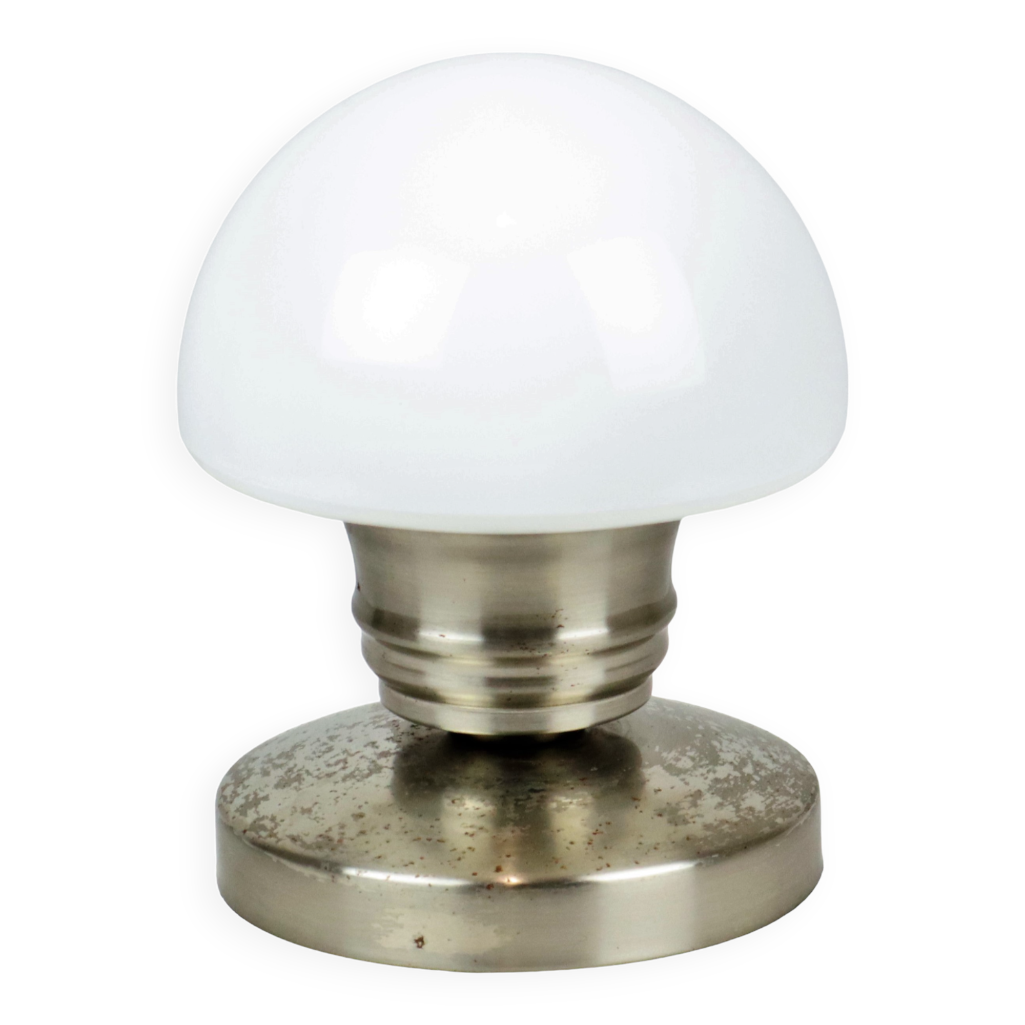 Vintage mushroom touch lamp milk glass linhai junis lighting 21cm