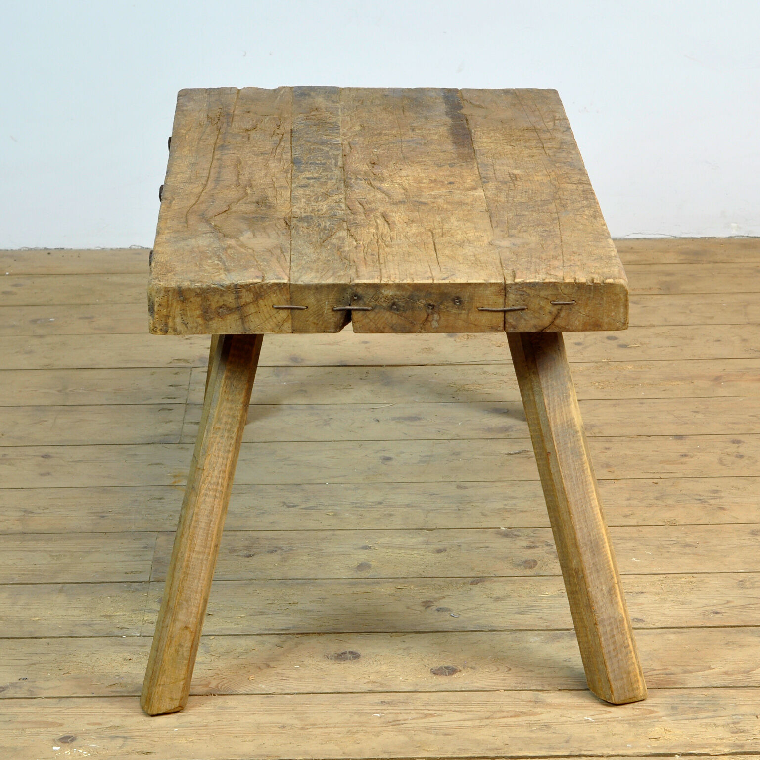Vintage oak butcher's table/farmtable, 1930s