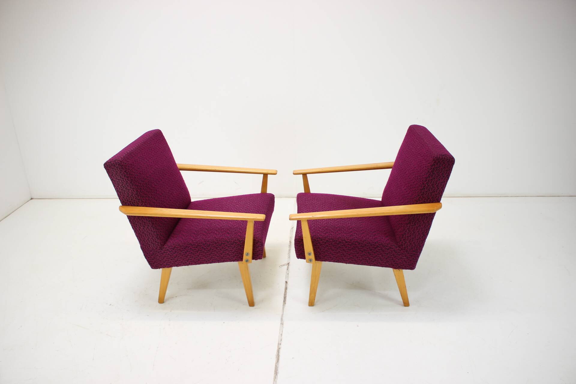 1960s Pair of Armchairs, Czechoslovakia
