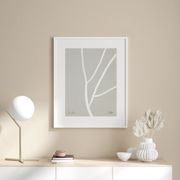 Lignes abstraites sur impression giclée grise, 50x70cm