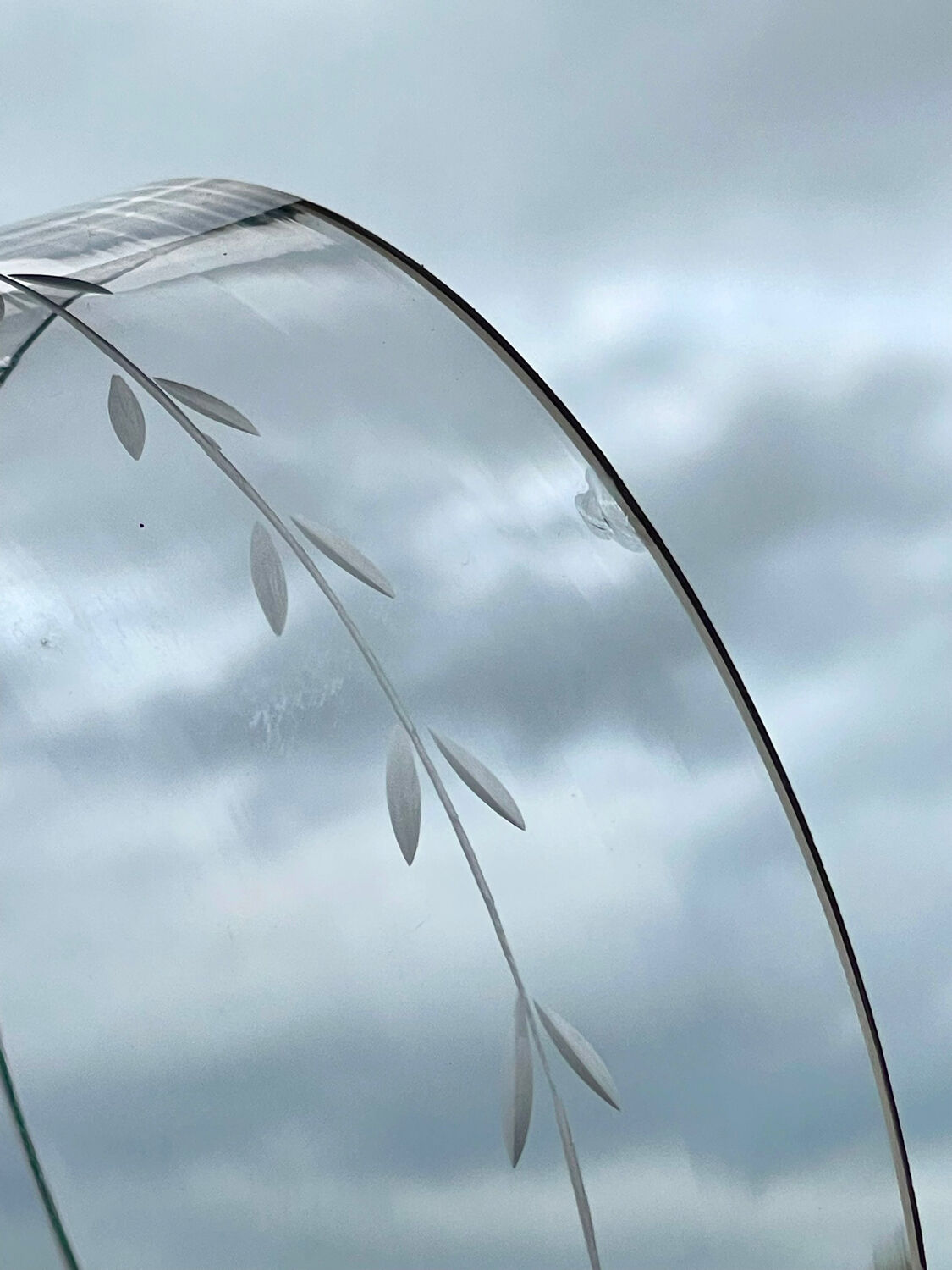 Antique cloche and its tray