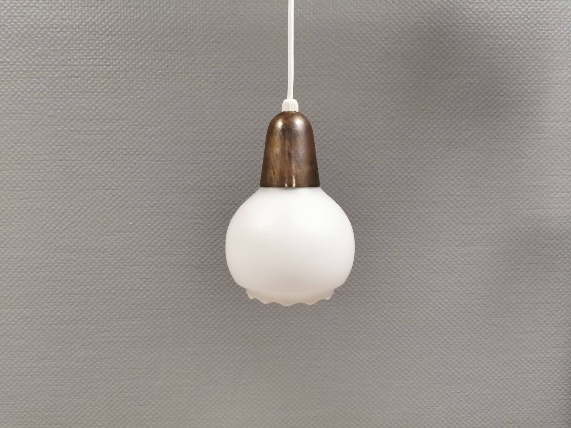 Small pendant lamp from the 1930s, manufactured by Nordisk Solar Denmark.