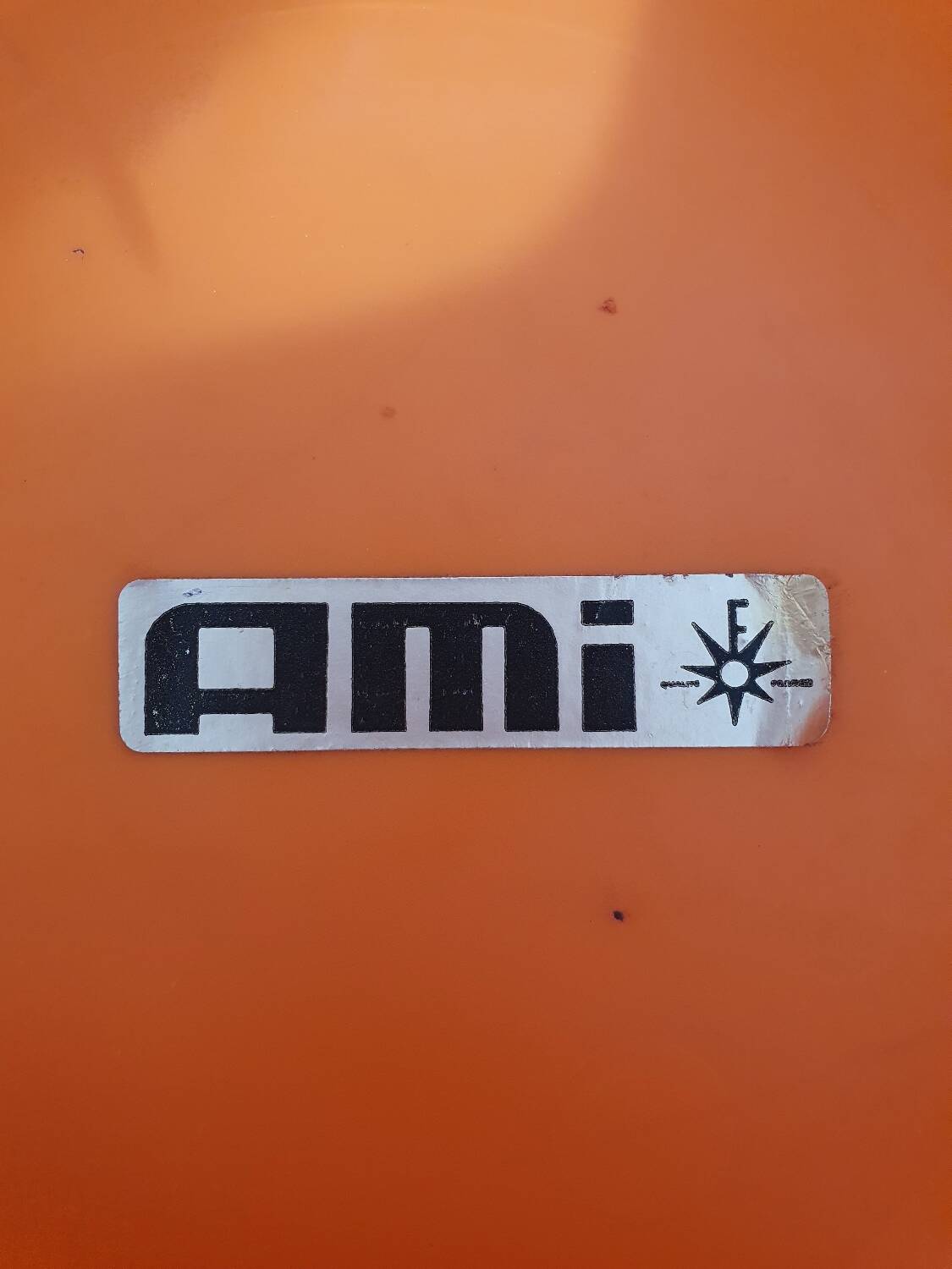 Ami square plastic stool 1960