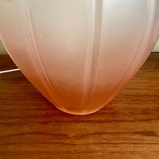 Pink molded glass lamp foot-Art Deco style-Pink décor