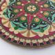 Plate or empty pocket in partitioned copper and vintage enamels