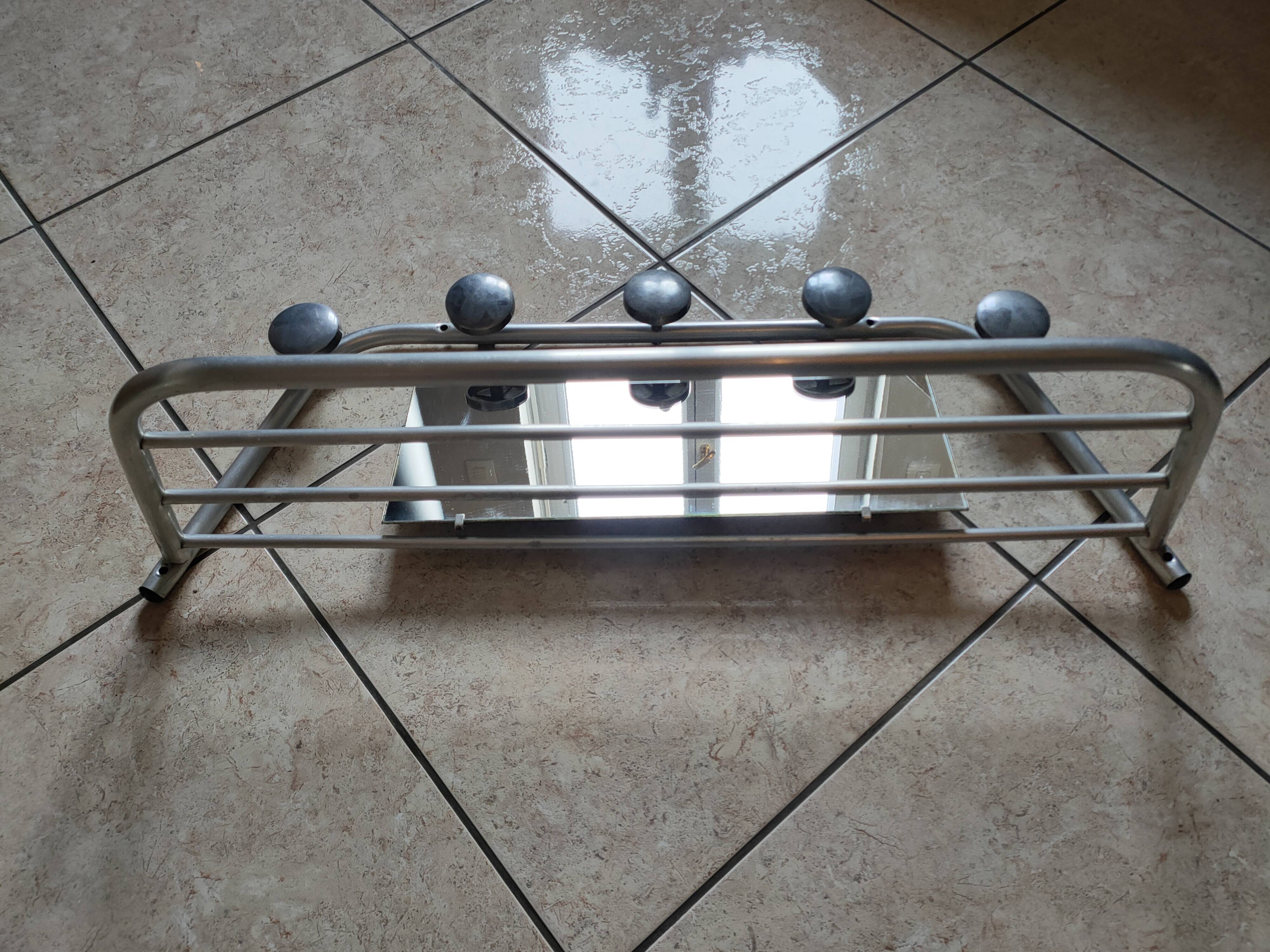60s aluminum coat rack