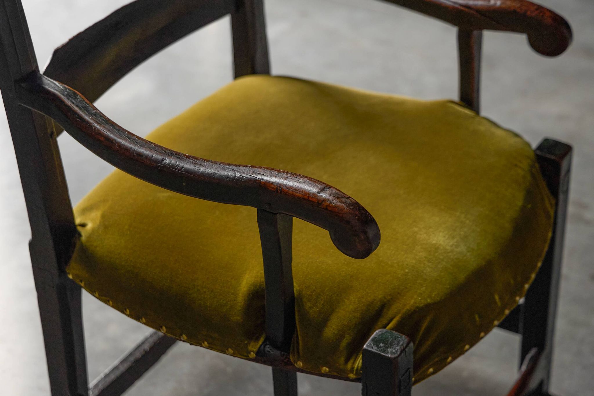 Rustic Folk Art Armchair, France, 19th Century