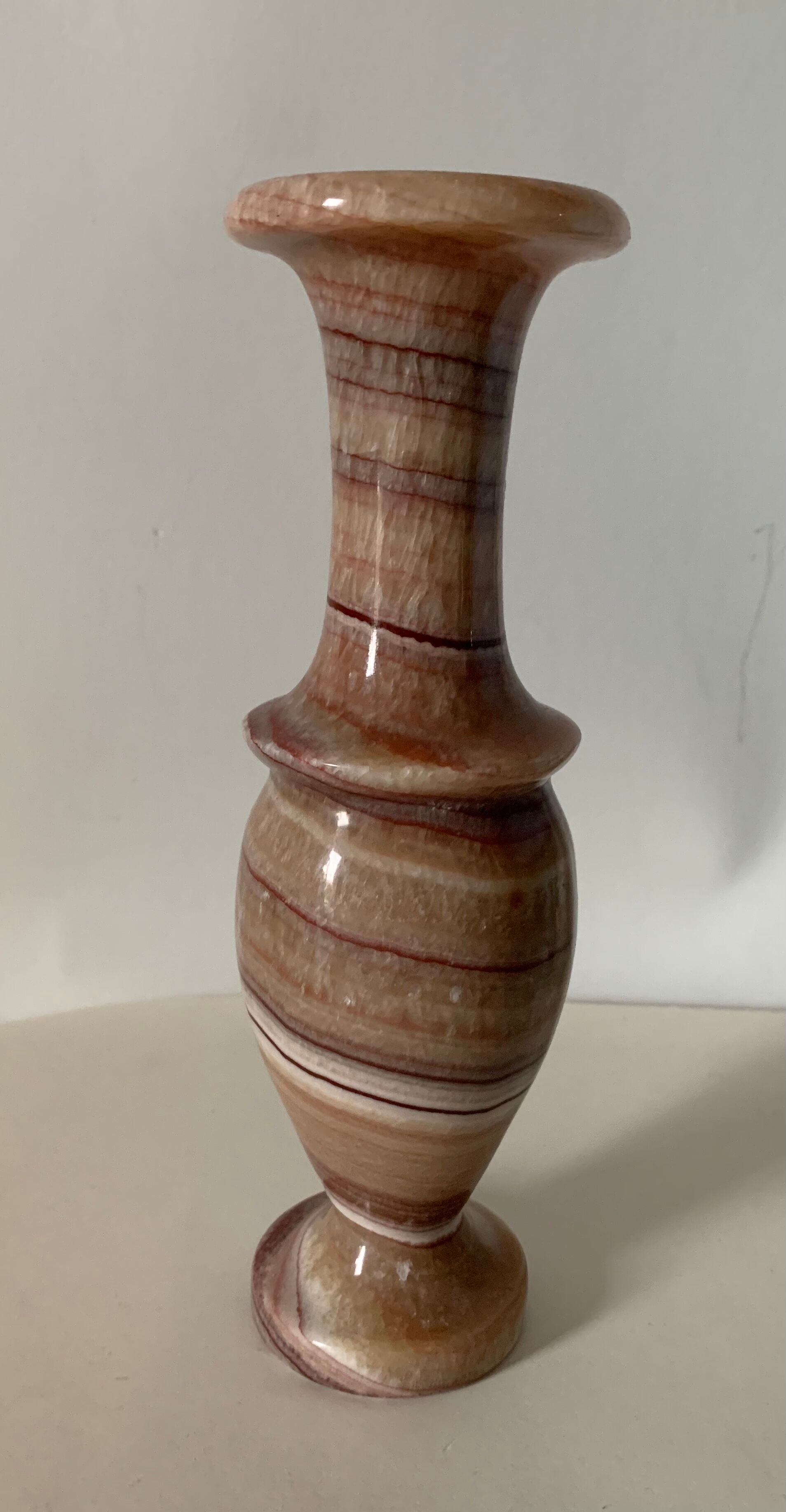 Pink onyx vase
