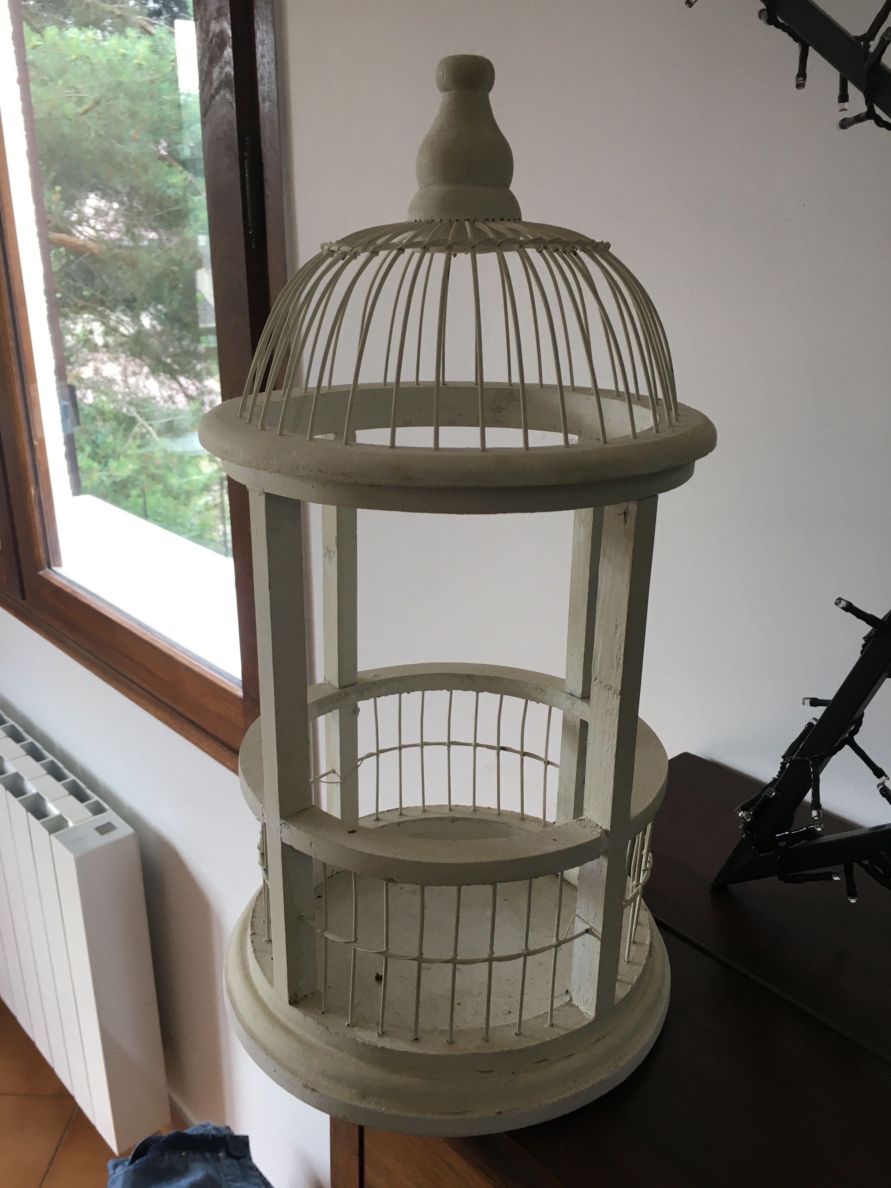 Decorative wooden bird cage