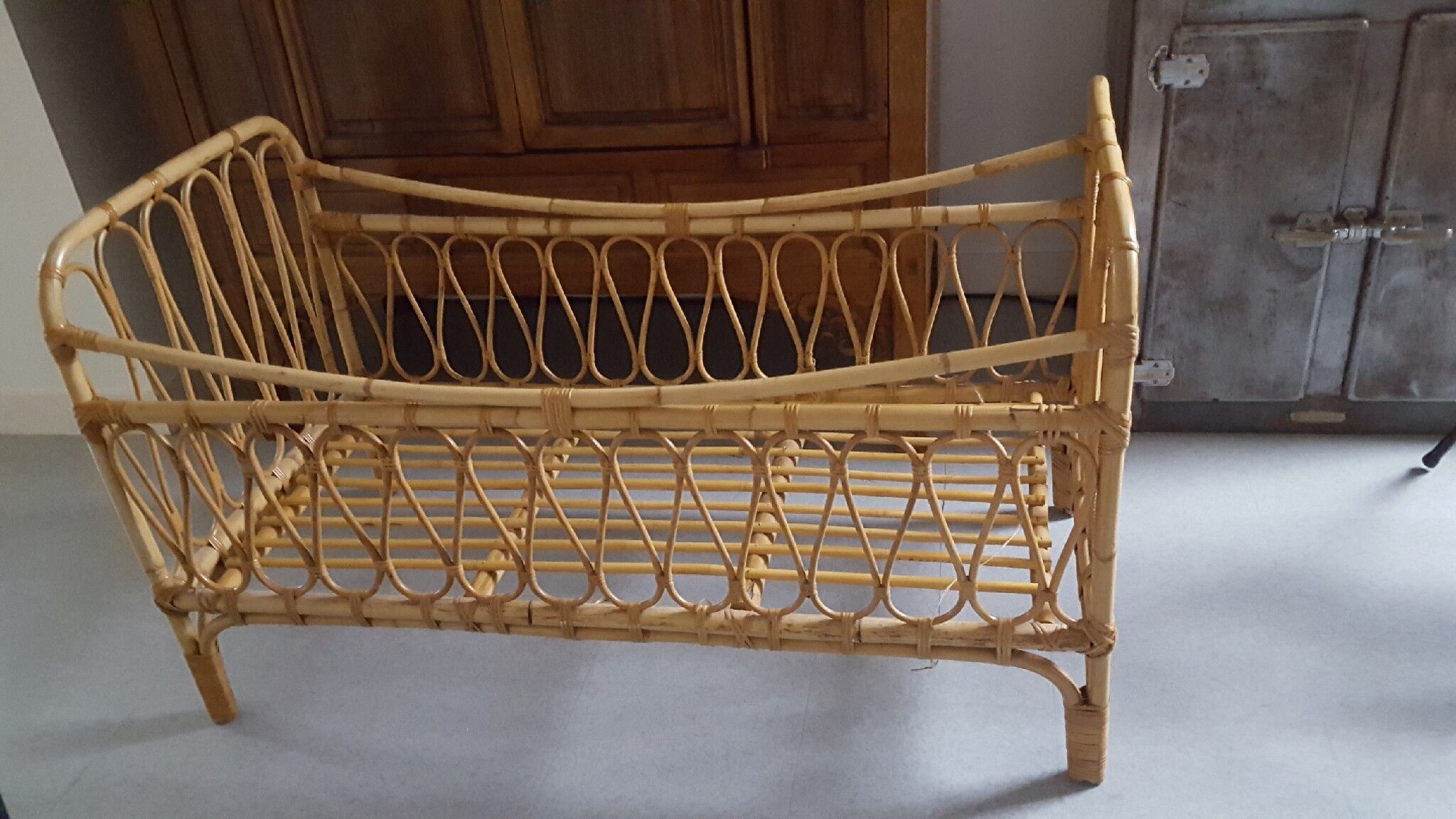 Rattan child bed