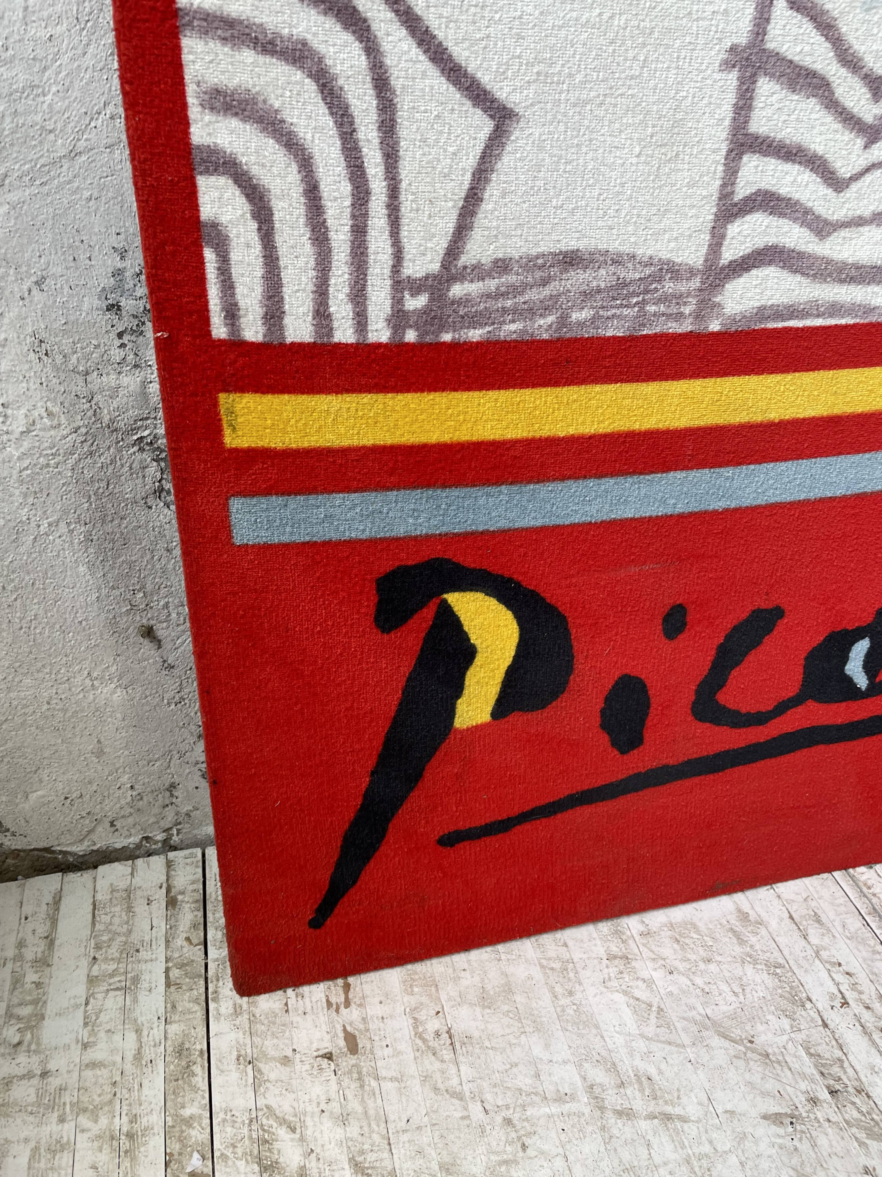 Canvas tapestry Picasso fabric coated on wood XXL