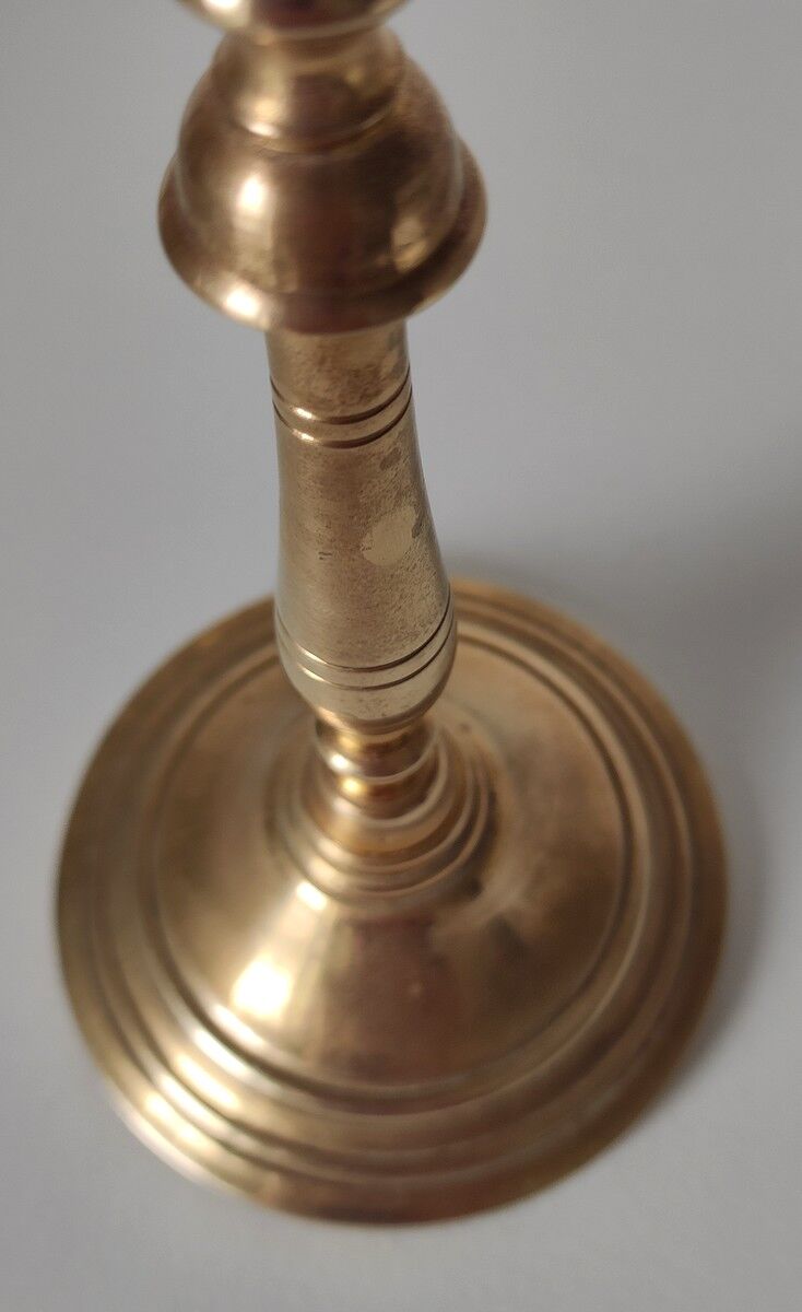 Old golden brass chandelier