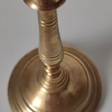 Old golden brass chandelier