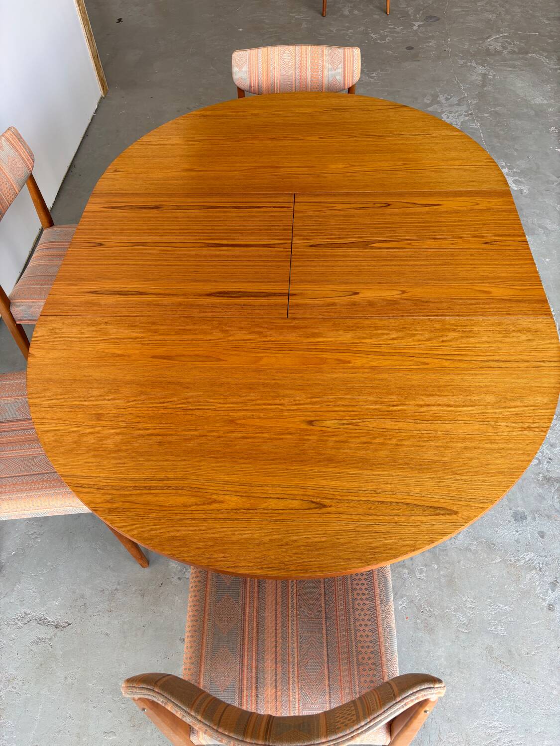 Dining table with extension for 6 people by LB Kofod Larsen vintage