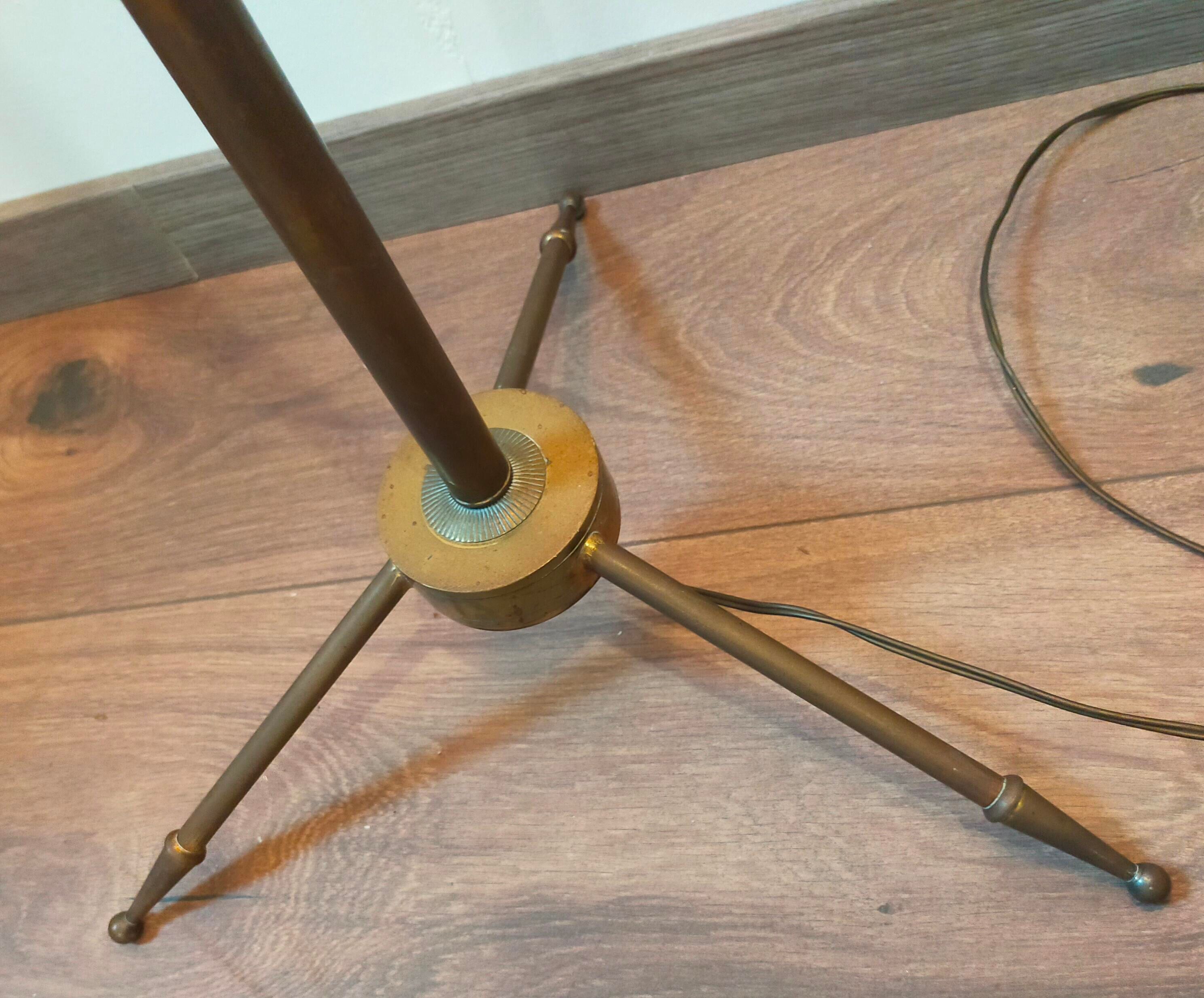 Lampadaire vintage en laiton