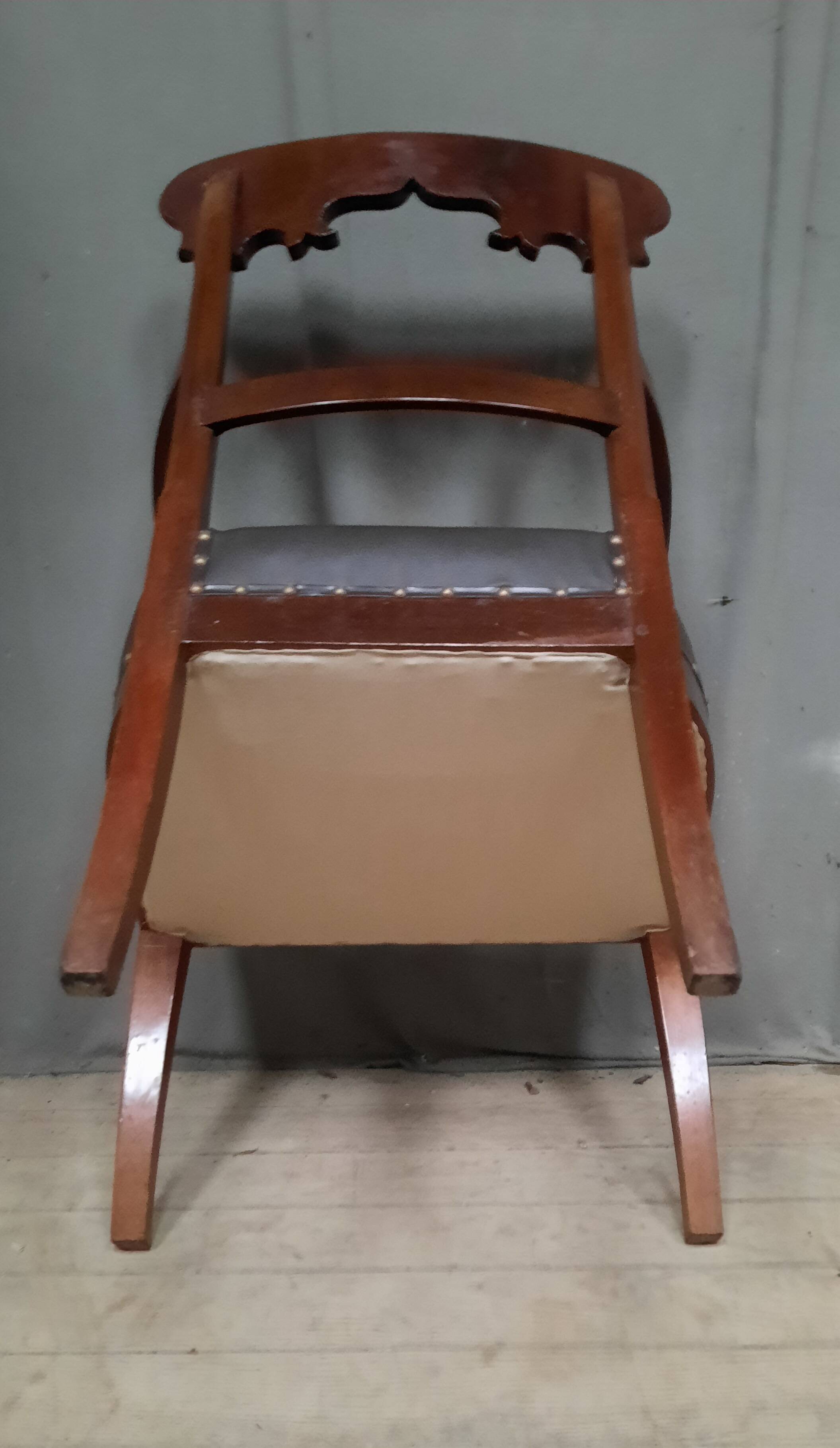 Fauteuil de bureau en acajou
