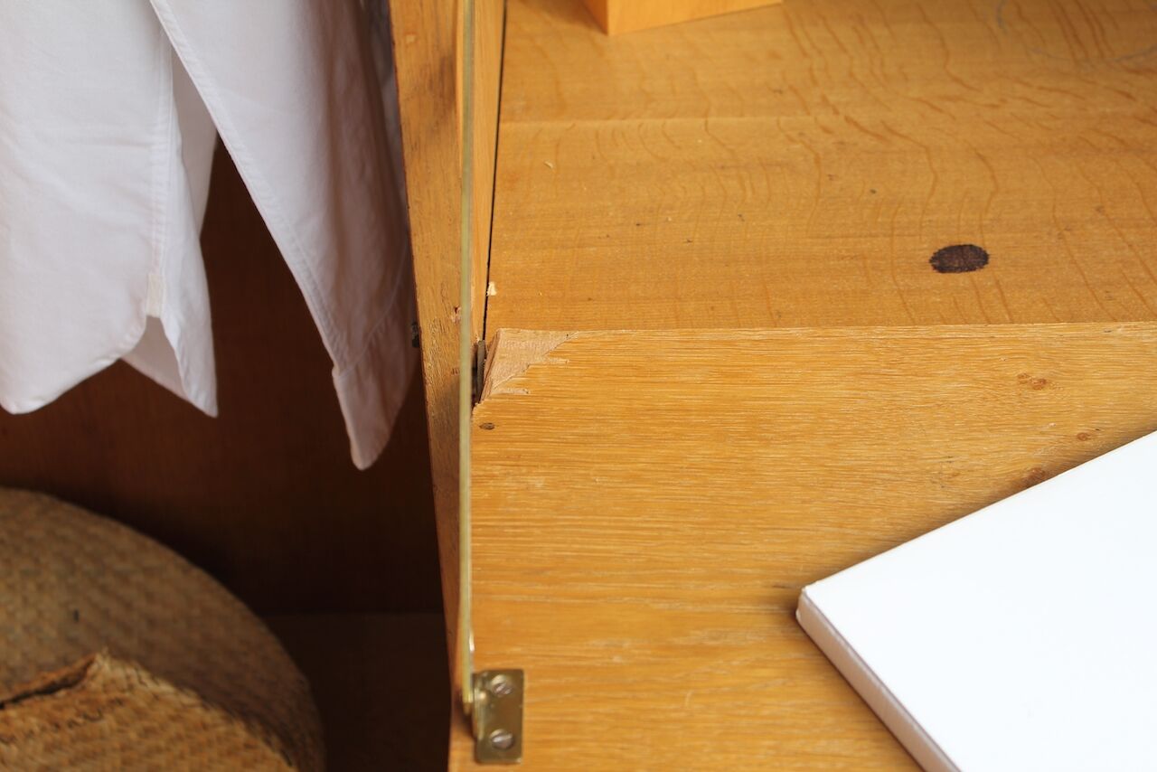 Vintage wardrobe compass feet