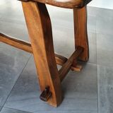 Brutalist elm farm table 60s