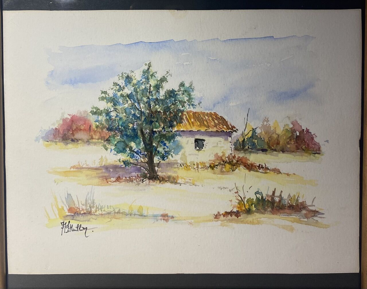 Provencal landscape signed Jean-Marc l'Huillier and dated 96