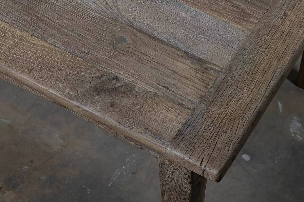 Solid oak farmhouse table Provence - 300 cm long