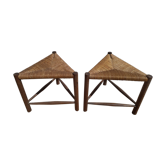 Pair of mulched stools