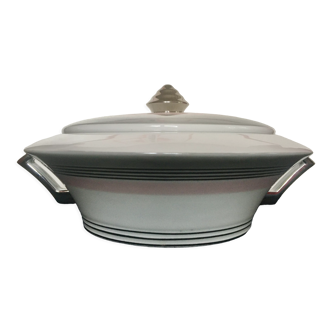 Limoge porcelain tureen model "Conic" stamped TLB