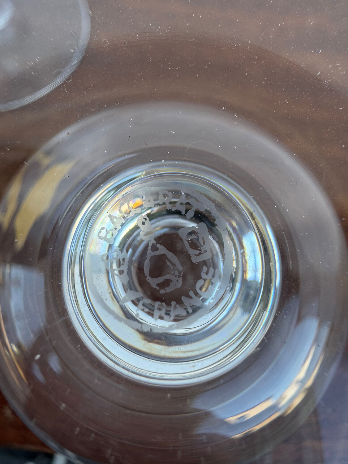 Napoleon crystal liqueur glasses Baccarat