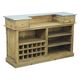 Industrial bar in solid wood