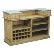 Bar industriel en bois massif