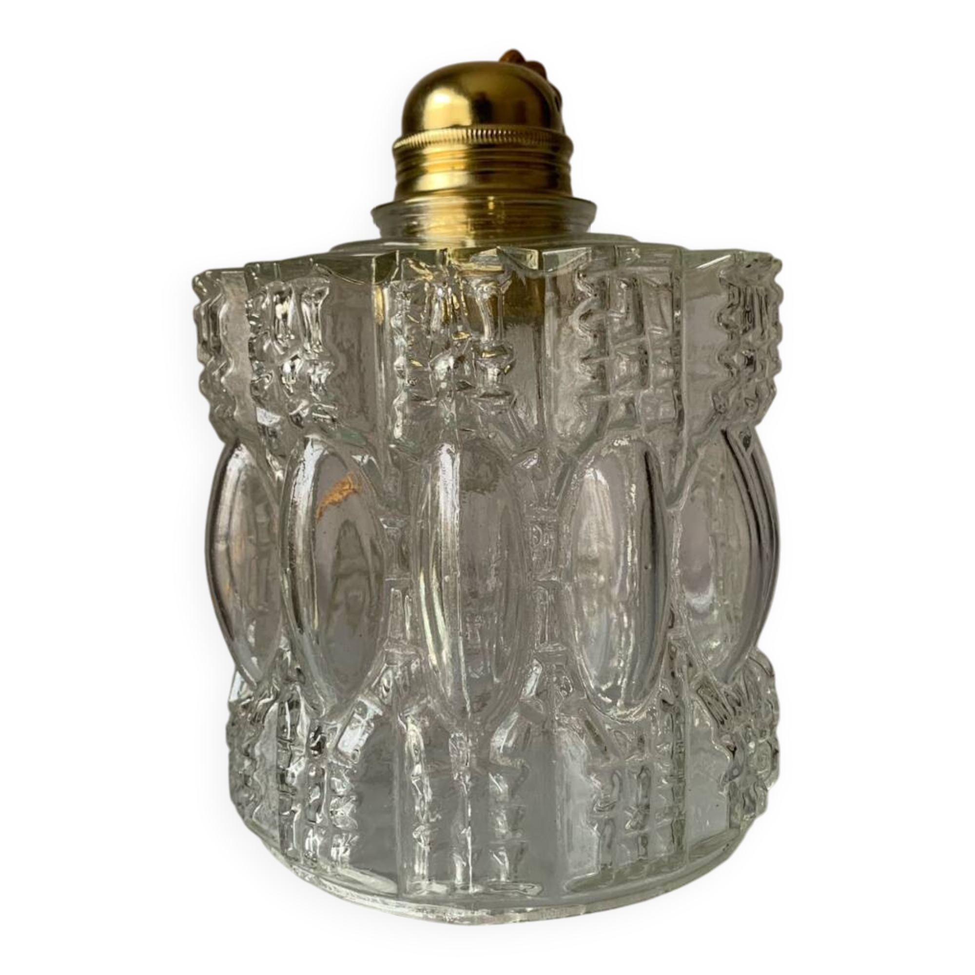 Vintage glass table or hanging lamp