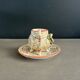 Coffee cup with saucer from Capodimonte, Italy, 1950s.