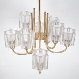 Lustre en Verre Cristal de Peill & Putzler, 1970s