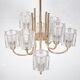 Lustre en Verre Cristal de Peill & Putzler, 1970s