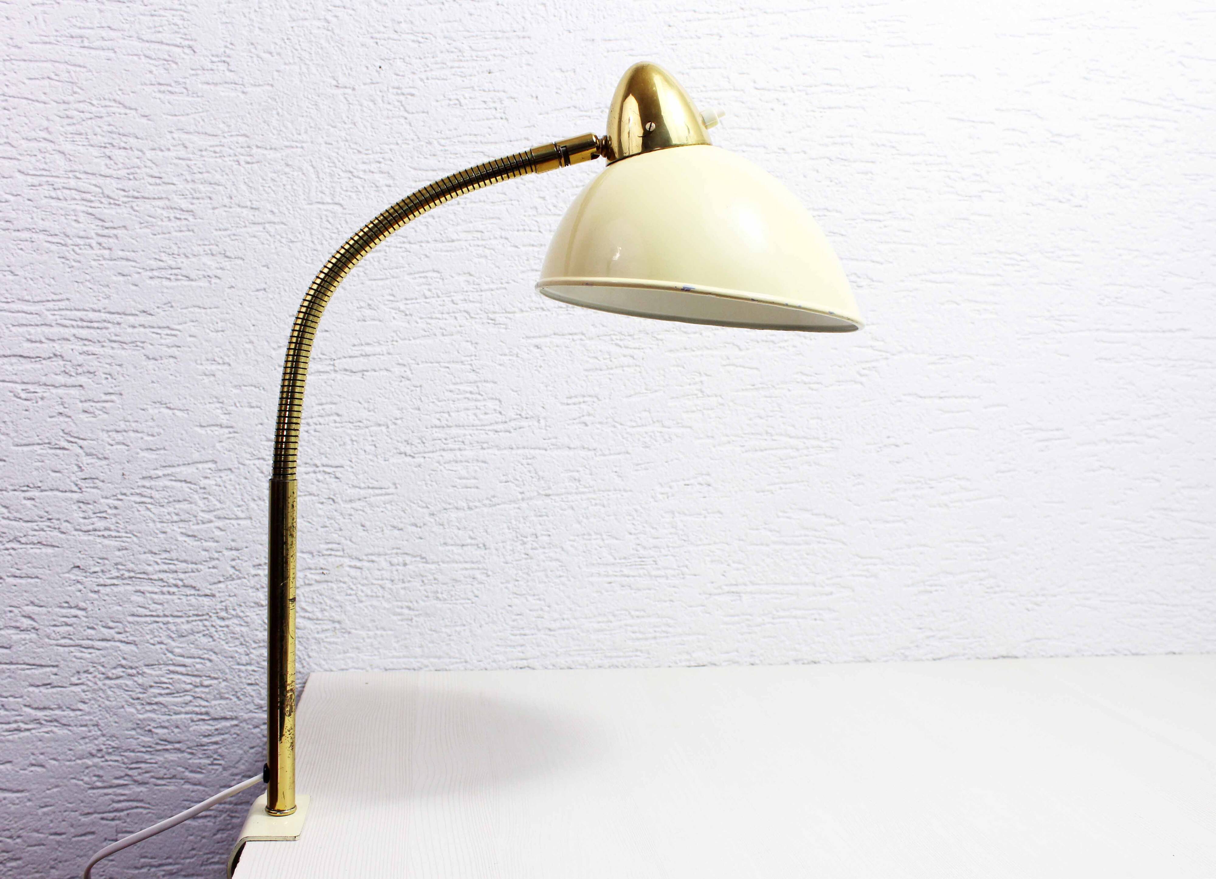 1950s vice workshop lamp