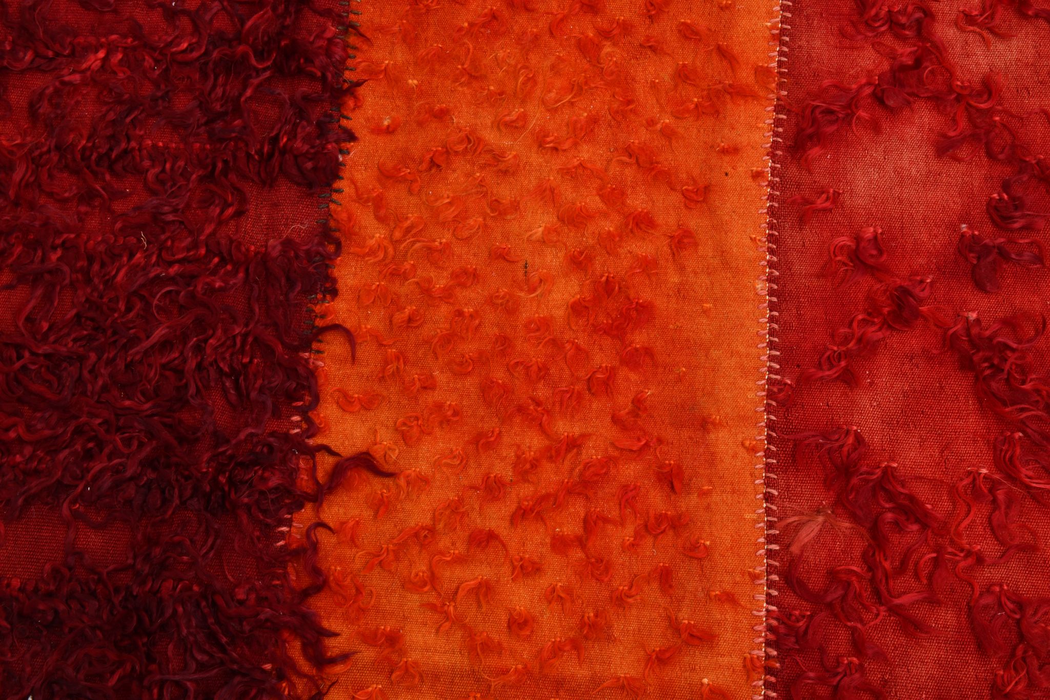 Red & orange tones vintage rug, 163x240 cm