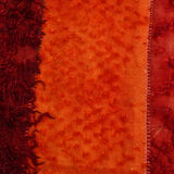 Red & orange tones vintage rug, 163x240 cm