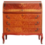 Secrétaire danois Edmund Jørgensen, milieu du 20e siècle, bureau cylindrique.