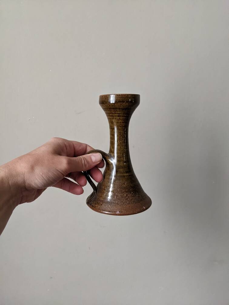 Handmade stoneware soliflore pottery slow Scandinavian decoration