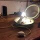 Pair of bedside Holophane with switch lamps PEAR vintage