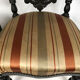 Set of two nanny chairs, blackened wood, Napoleon III