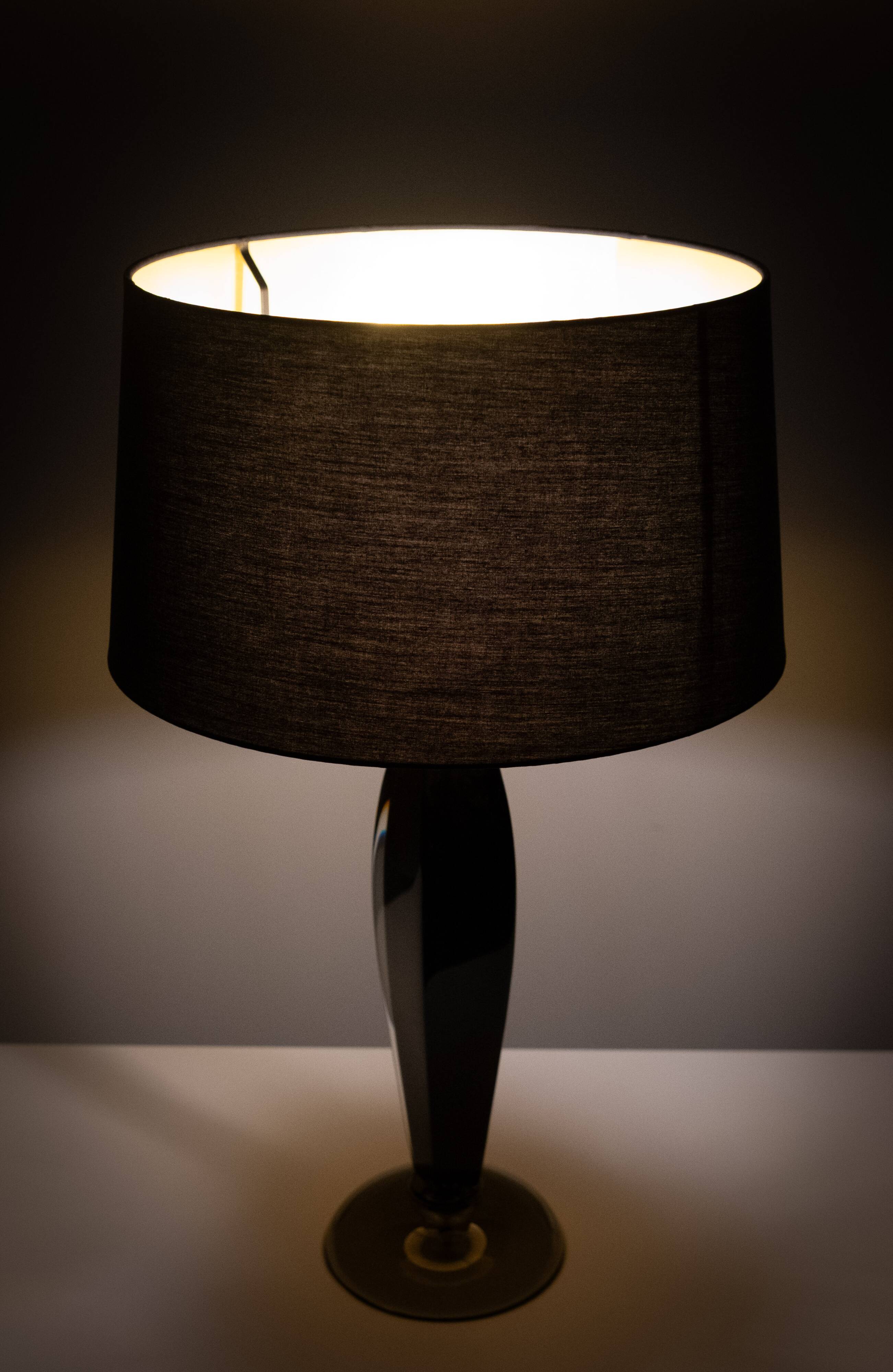 Flavio Poli Murano Glass Table Lamp for Seguso, 1960s