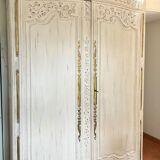 Armoire de mariage normande XIXeme shabby