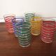 Advertising verres vintage huile croix vertes 60s
