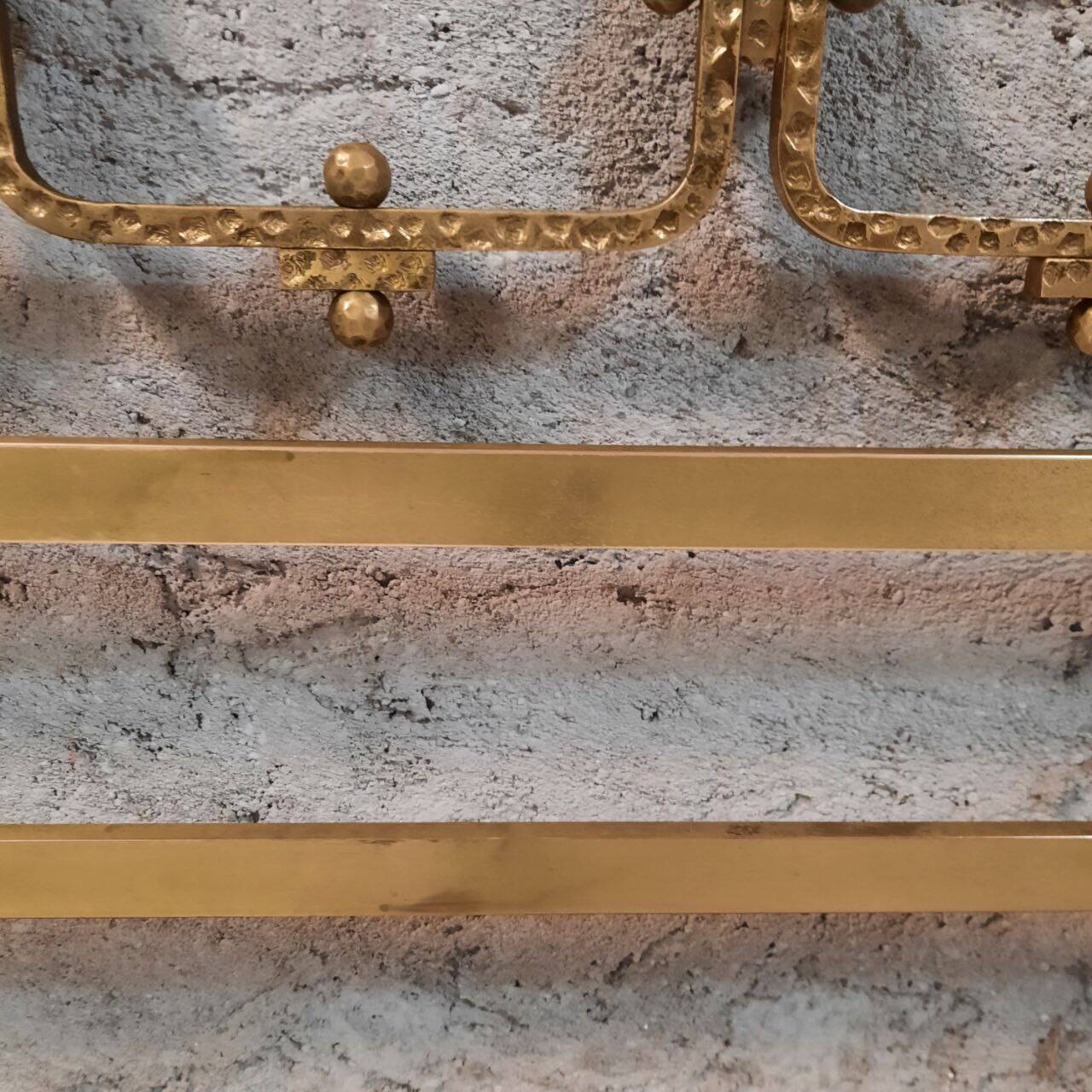 60s/70s bed design Luciano Frigerio in gilded brass