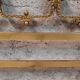 60s/70s bed design Luciano Frigerio in gilded brass