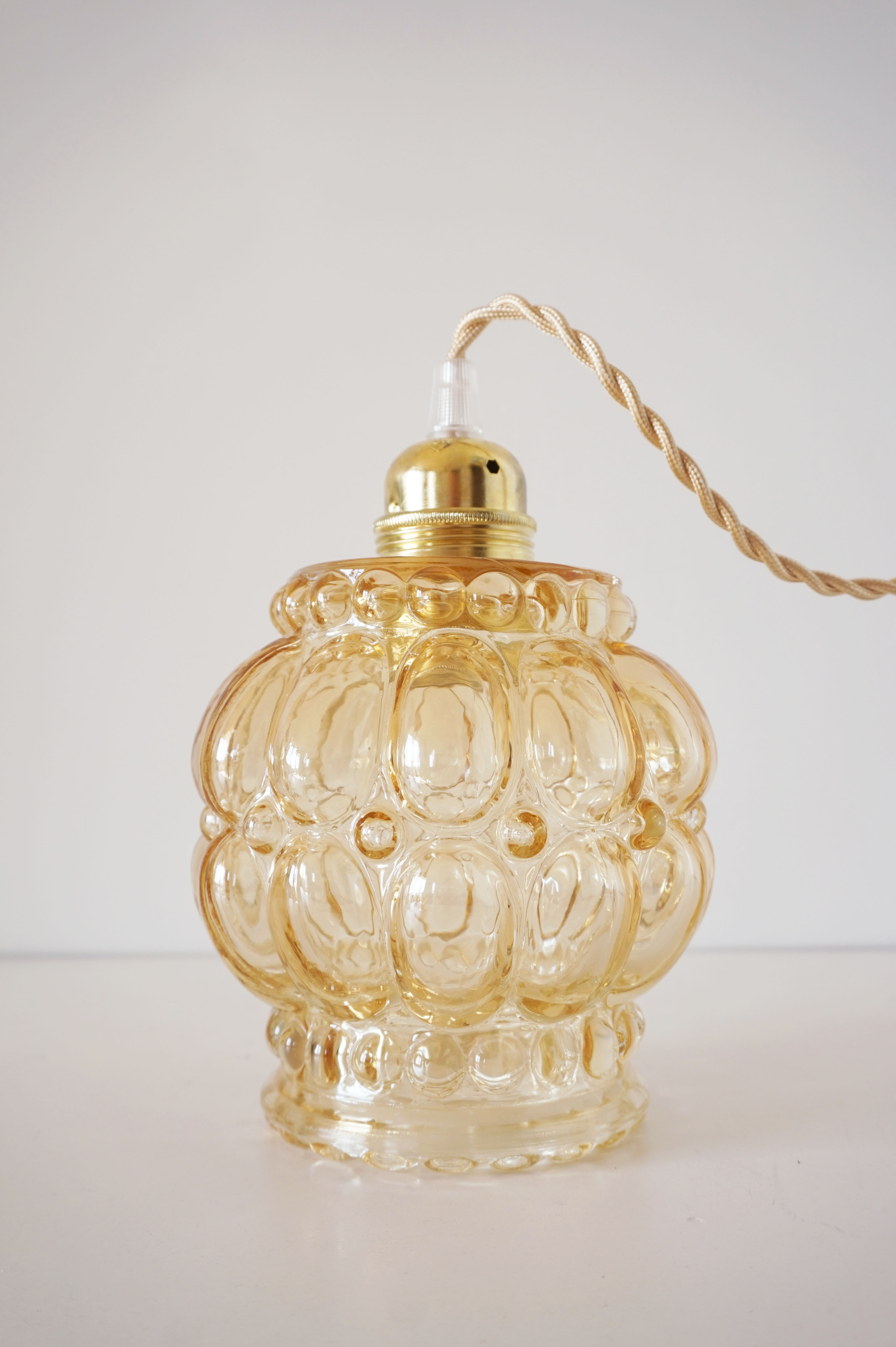 Vintage molded glass globe player