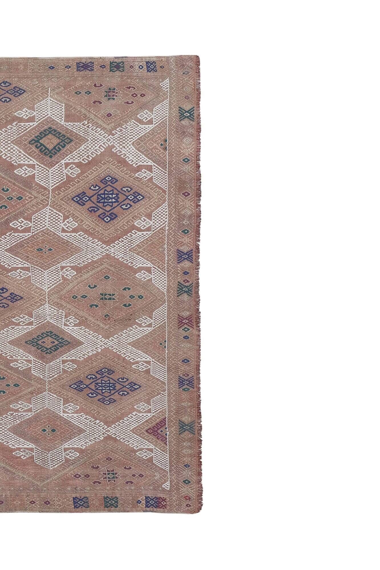 Tapis Kilim turc vintage tissé main