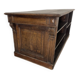 Small solid oak bank