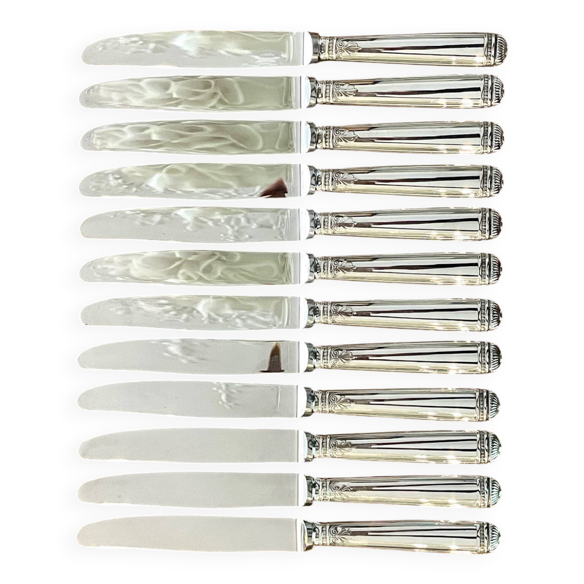 Christofle Malmaison, 12 cheese dessert knives 19.5 cm